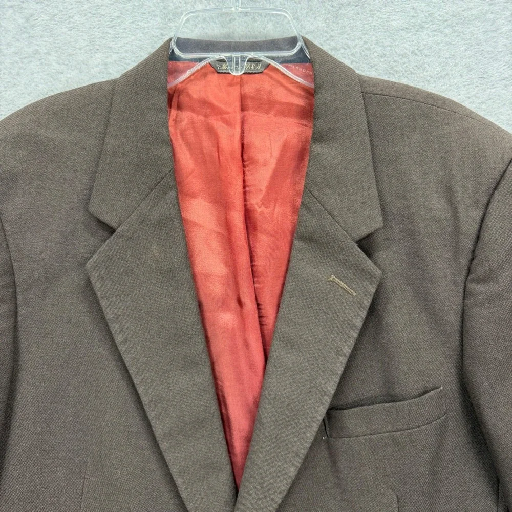 Levi Strauss &‎ Co Blazer Mens 46R Brown Business Class Suit Jacket Vintage USA